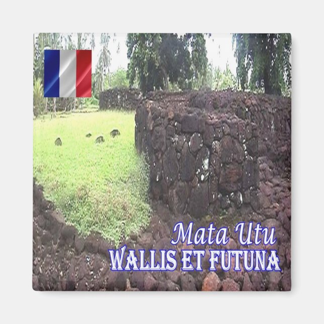 Aimant zWF006 MATA UTU, Wallis et Futuna, Réfrigérateur (Devant)