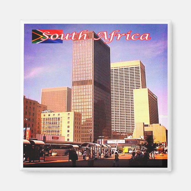 Aimant zZA023 AFRIQUE DU SUD, Panorama, Réfrigérateur (Devant)