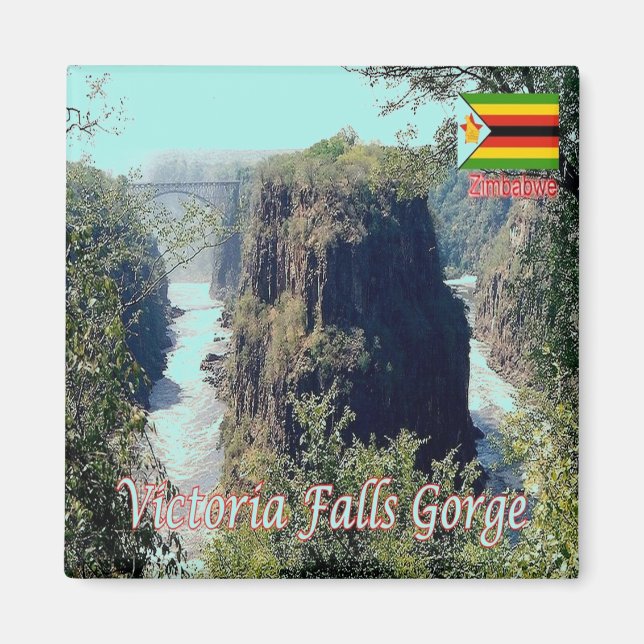 Aimant zZW007 VICTORIA FALLS, GORGE, Zimbabwe, Frigo (Devant)