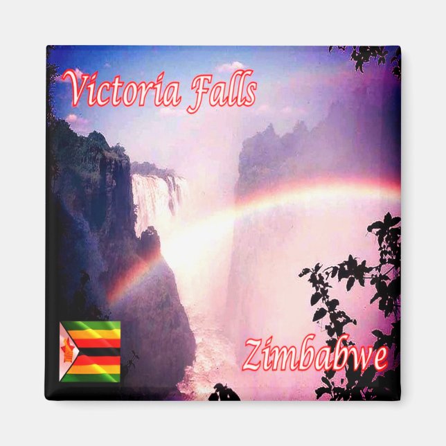 Aimant zZW011 VICTORIA FALLS, Zimbabwe, Afrique, Fridge (Devant)