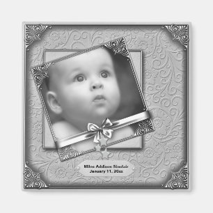 Aimants d'annonce de naissance avec photo de bébé