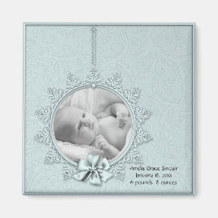 Aimants d'annonce de naissance avec photo de bébé