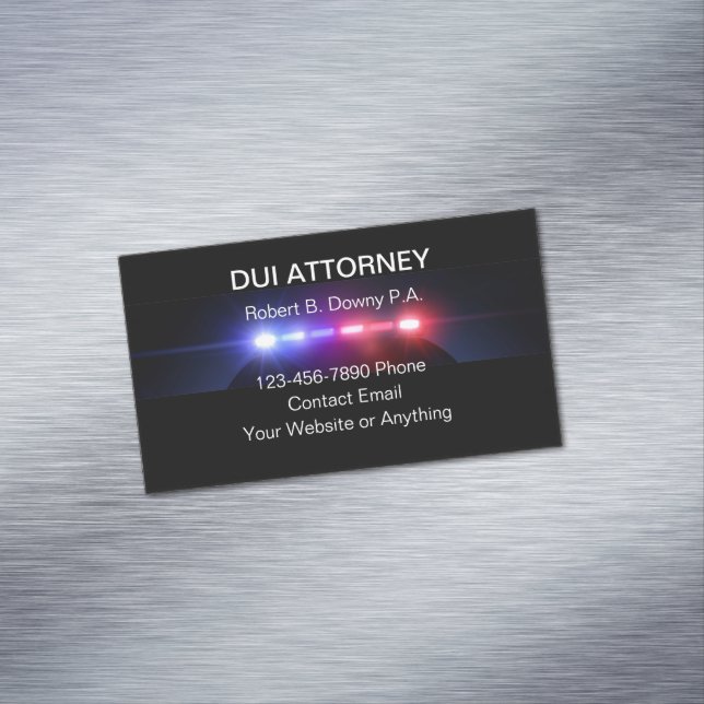 Aimants de cartes de visite d'avocat en DUI (In Situ)