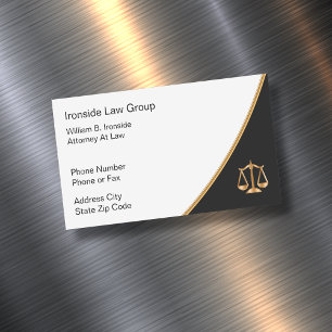 Aimants de cartes de visite pour avocats de luxe