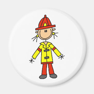 Aimants de pompier en bonhomme allumette