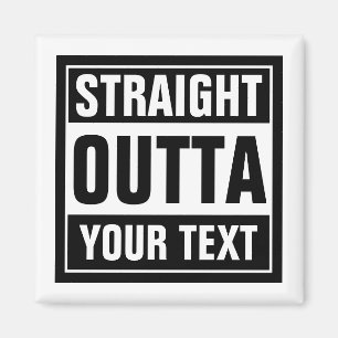 Aimants frigo SORTIE DROITE personnalisés