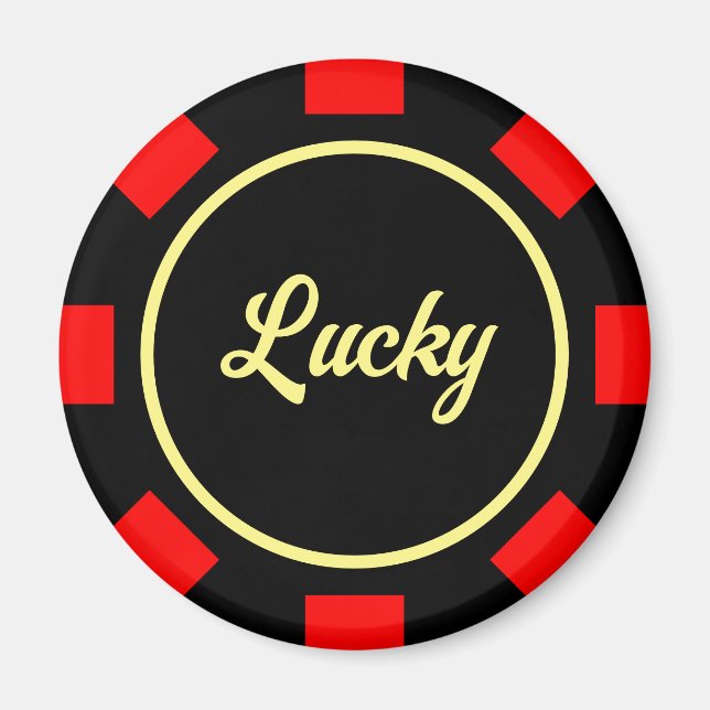 Aimants frigorifiques à puce de poker (Devant)