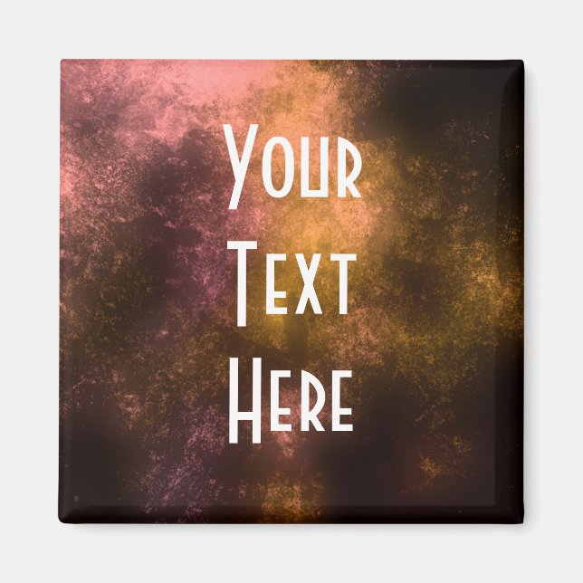 Aimants frigorifiques à texture Vintage personnali (Devant)