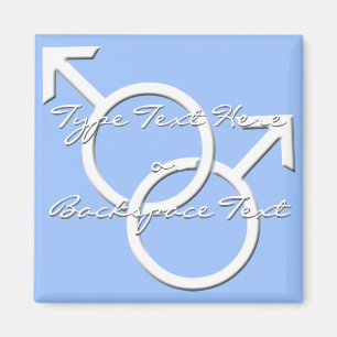 Aimants frigorifiques gay pride Aimant homme du mê