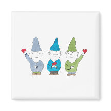 Aimants Gnomes Avec des Cœurs