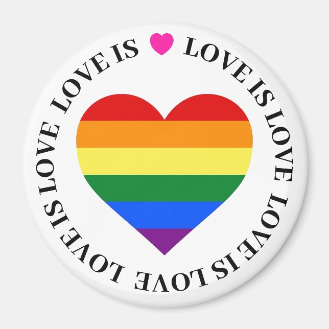 Aimants LGBT - L'amour est l'amour (Devant)