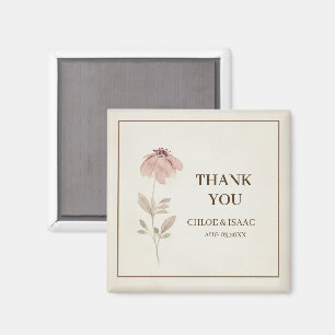 Aimants Merci de Design Floral Cottagecore