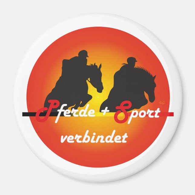 Aimants pour chevaux et amateurs de chevaux (Devant)