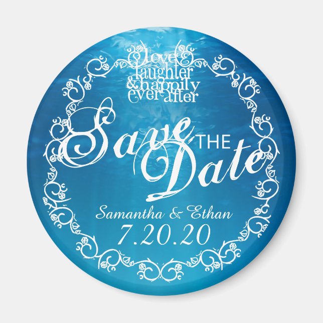 Aimants pour Sauvegarder la Date (Devant)
