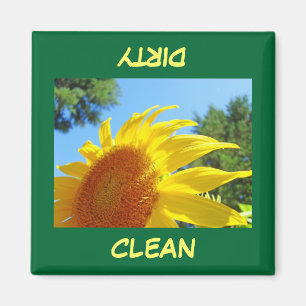 Aimants SALE/PLEIN de tournesols pour lave-vaissel