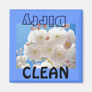 Aimants sales Fleurs de printemps Lave-vaisselle S