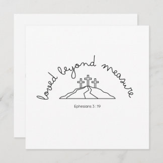 Aimé au-delà de l'invitation Carte chrétienne Foi