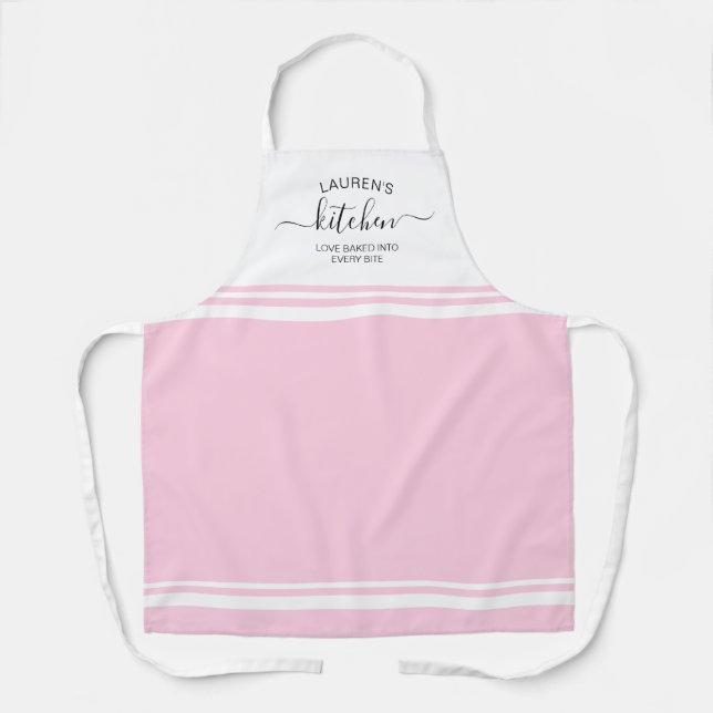 Aimé Cuisiné Dans Un Tablier Rose Français (Recto)