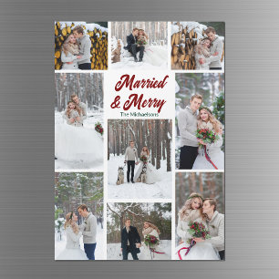 Aimé & Joyeux Noël Collage de Photos Aimant