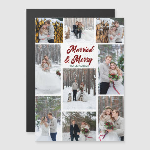 Aimé & Joyeux Noël Collage de Photos Aimant