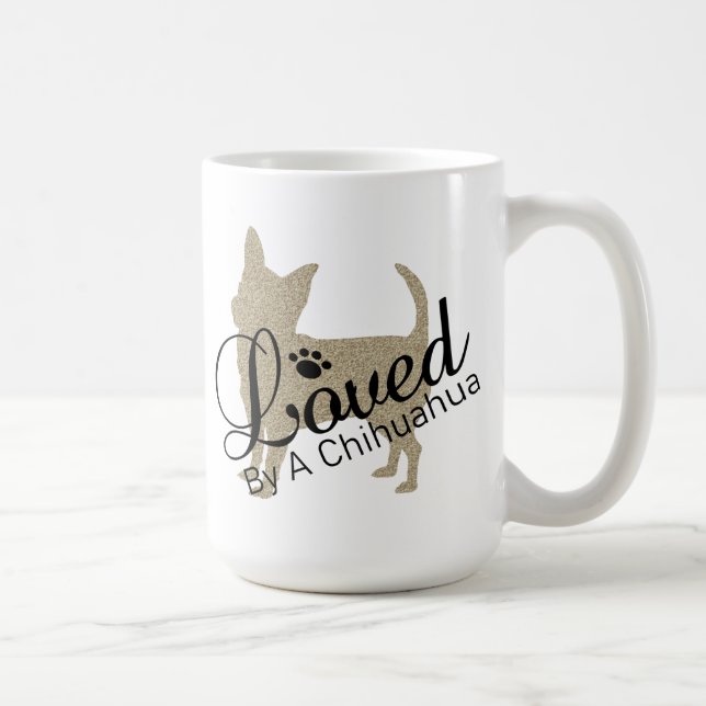 Aimé Par Une Mug De Café Chihuahua (Droite)