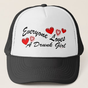 Aime un casquette ivre de fille