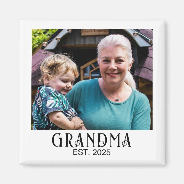 Aimée a eu un petit-enfant Cadeau Photo Magnet (Devant)