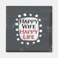 Aimée Épouse Vie Heureuse Magnet Réfrigérateur