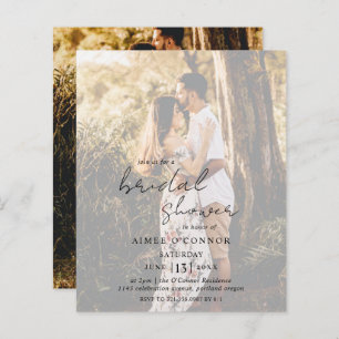 Aimee Rustic Moderne Douche nuptiale Invitation