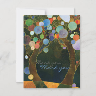Aimer Arbres Bleu Mariage moderne Merci