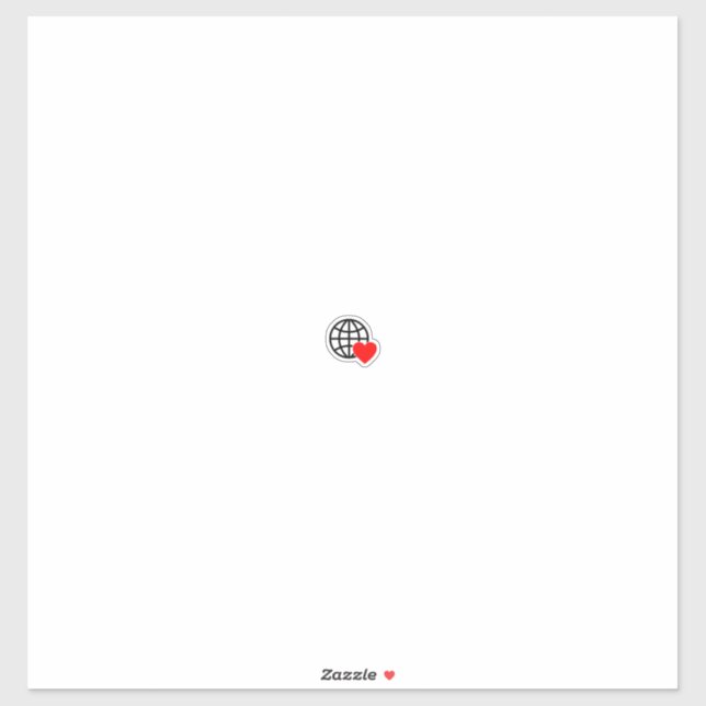 Aimer au-delà des frontières - Sticker Symbole Glo (Feuille)