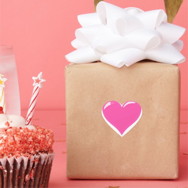 Aimer Cadeau Stickers Coeur rose (Fête)