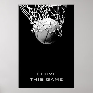 Aimer Ce Jeu Objectifs Atteindre Basketball Poster
