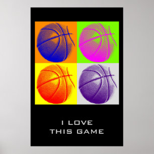 Aimer Ce Jeu Objectifs Atteindre Basketball Poster