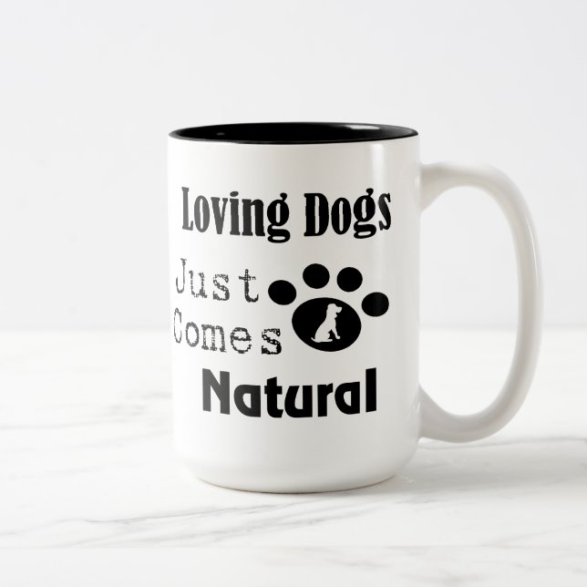 Aimer Chiens vient de Mug Naturel (Droit)