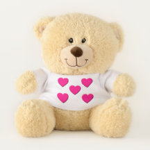 AIMER Coeur rose Ours en peluche