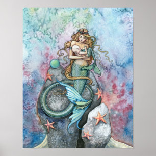 Aimer Eternal Mermaid Mère et Baby Poster