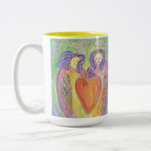 Aimer Guardian Angels Coeur Art Café Mug ou Coupe