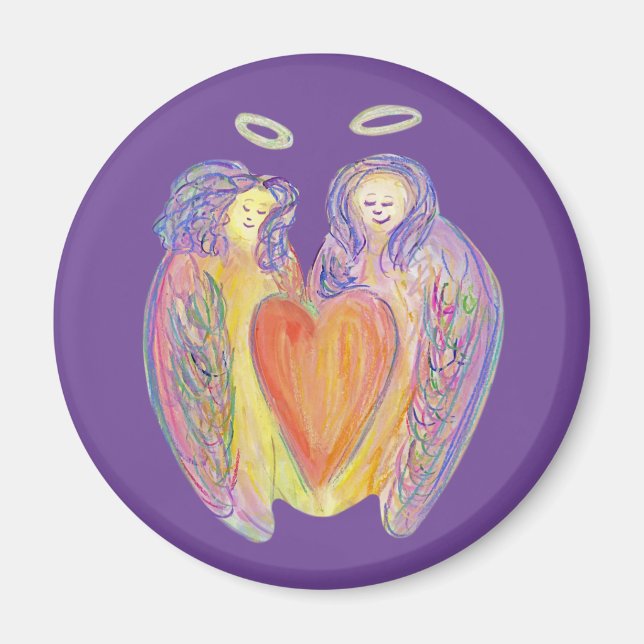 Aimer Kindness Guardian Angels Art Fridge Magnet (Devant)