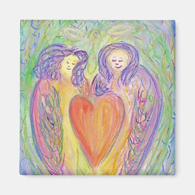 Aimer Kindness Guardian Angels Art Fridge Magnet (Devant)