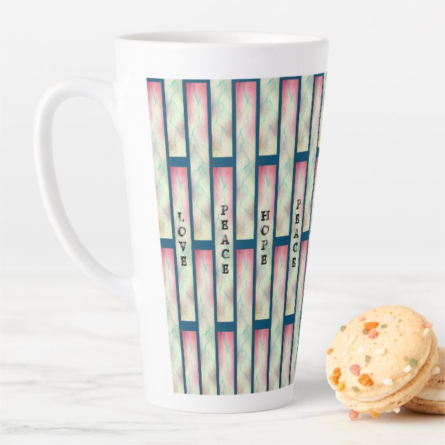 AIMER LA PAIX ESPOIR Latte Mug (En situation)