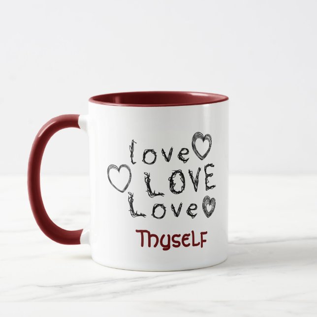 Aimer L'Amour T'Aimer Mug (Gauche)