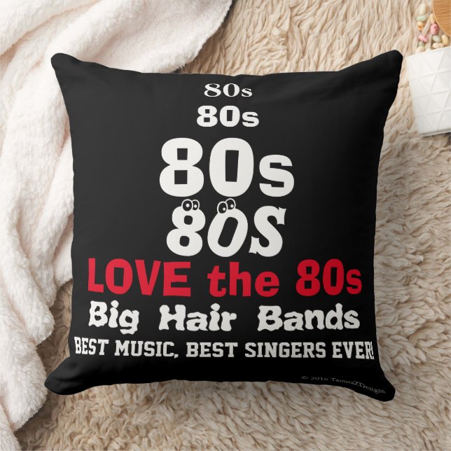 Aimer les années 80 Musique Coussin réversible (Couverture)