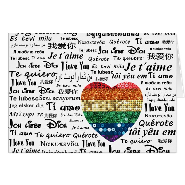 Aimer les langues étrangères (Devant horizontal)