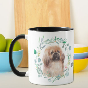 Aimer ma PEKINGESE Wreath Coffee Mug