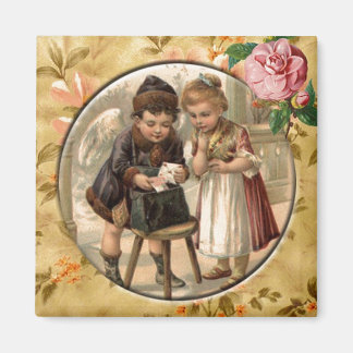 Aimer Messenger Vintage Victorian Custom Magnet