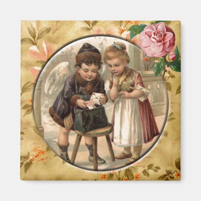 Aimer Messenger Vintage Victorian Custom Magnet (Devant)