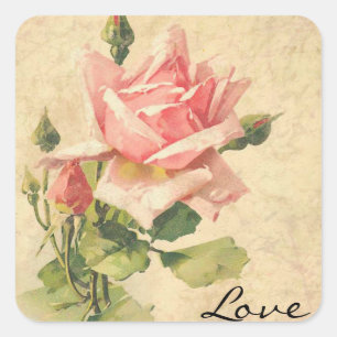 Aimer Shabby Vintage Chic Rose Stickers