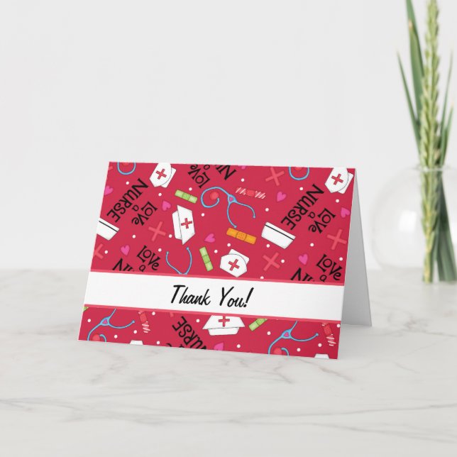 Aimer une infirmière Merci Médicale Art Rouge (Devant)