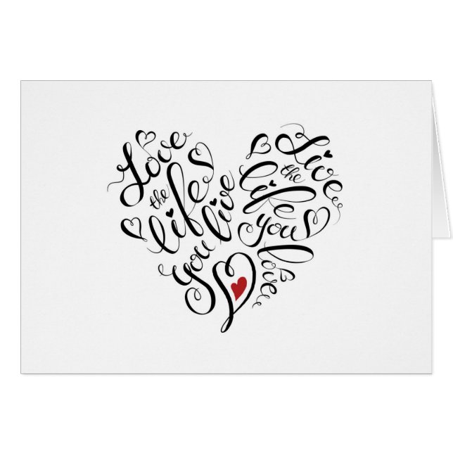 Aimez la vie où vous vivez (Devant horizontal)